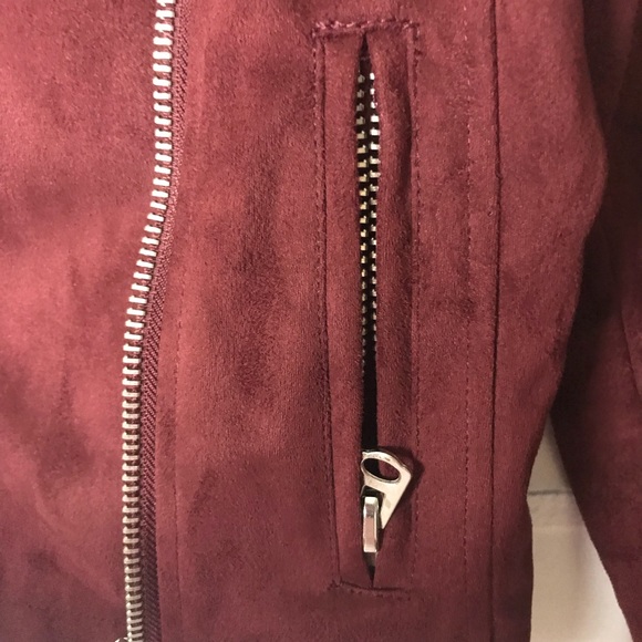 NWT Urban Outfitters Moto Jacket Faux Suede Sz S - Picture 6 of 8
